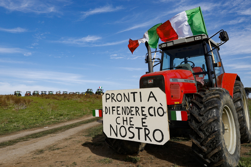 Tractor protests in Italy - ALL RIGHTS RESERVED