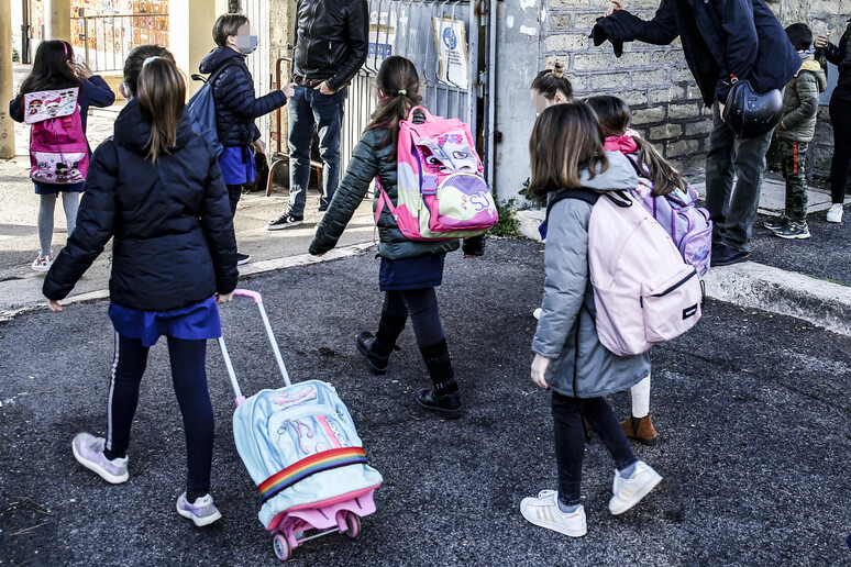 L 'ingresso di una scuola (foto d 'archivio) - RIPRODUZIONE RISERVATA